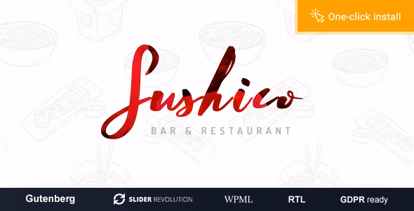 Sushico v1.1.1 – WordPress 亚洲美食餐厅主题插图