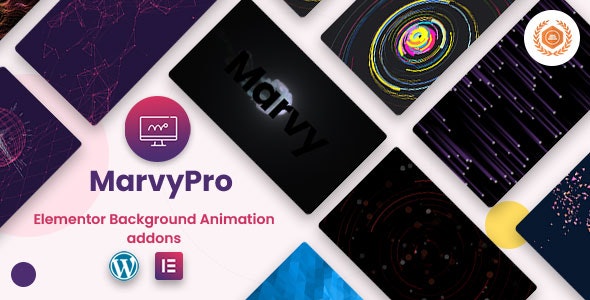 MarvyPro v1.7.2 – Elementor 背景动画插件