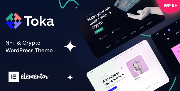 Toka v1.30 – WordPress NFT加密主题插图