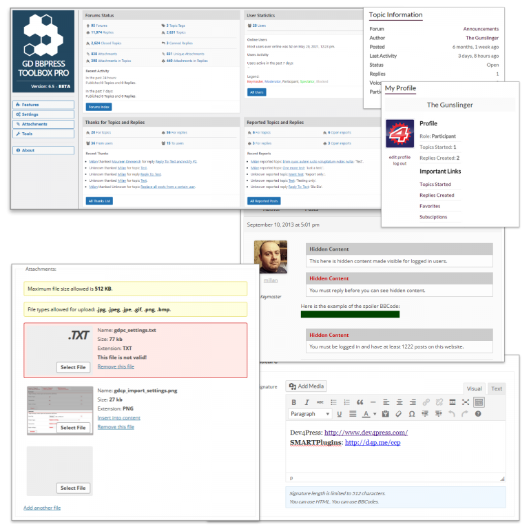 Dev4Press – GD bbPress Toolbox Pro v6.7.6插图