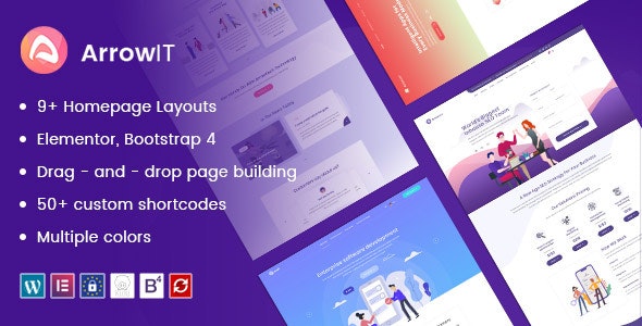 ArrowIT v1.3.0 – 技术、数字化转型 WordPress 主题插图
