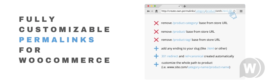 Custom Permalinks for WooCommerce v1.2.0（已汉化） – WooCommerce 自定义永久链接插件插图