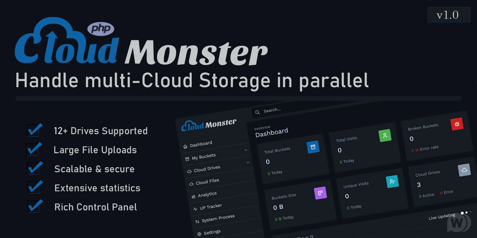 Cloud Monster v1.1 – 云存储管理源码插图