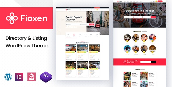 Fioxen v1.1.8 – 目录列表 WordPress 主题插图