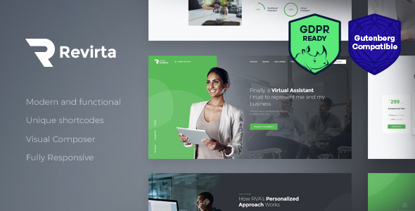 Revirta v1.2.9 – WordPress 虚拟助手主题插图
