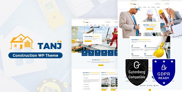 Tanj Construction v2.4 – WordPress建筑、建筑主题插图