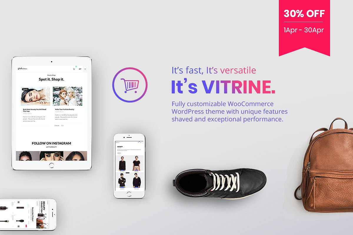 Vitrine v5.2.7 – WooCommerce WordPress 主题插图