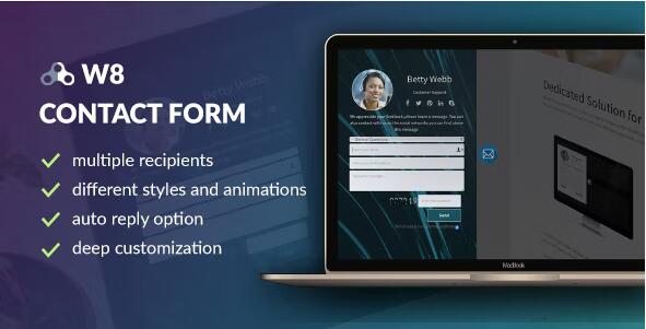 W8 Contact Form v1.5.9 – WordPress 联系表格插件插图