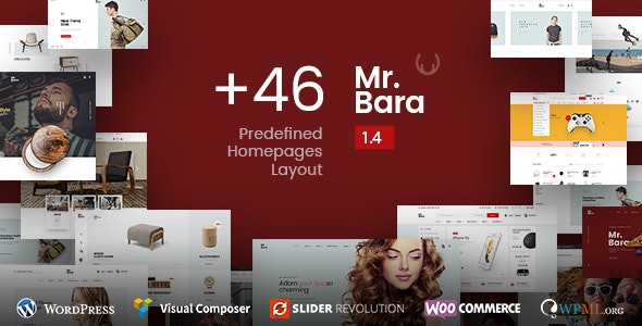 Mr.Bara v1.9.6 – 响应式多功能电子商务 WordPress 主题插图