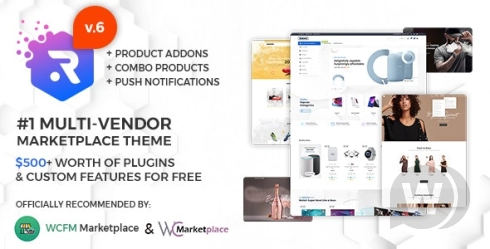 Rigid v6.0.1 – WCFM 多供应商市场和单一商店的 WooCommerce 主题插图