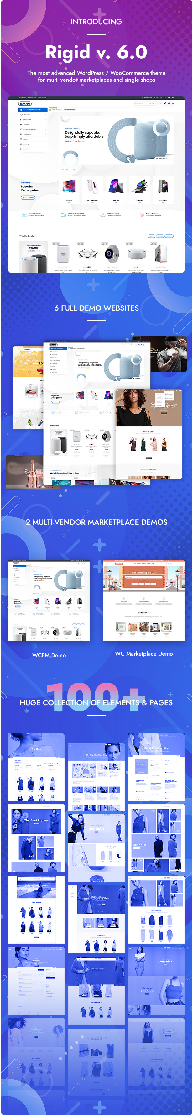 Rigid v6.0.1 – WCFM 多供应商市场和单一商店的 WooCommerce 主题插图(1)