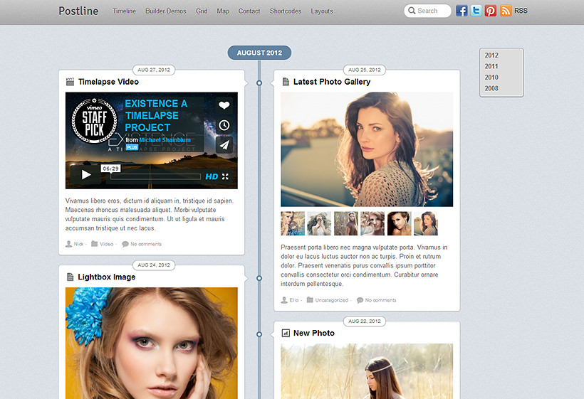 Themify Postline v.5.6.0 – WordPress 主题插图