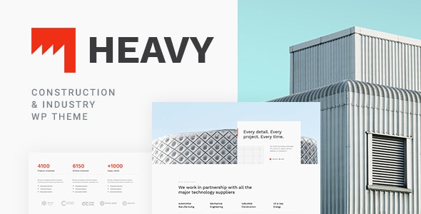 Heavy v1.1.7 – WordPress 工业主题插图