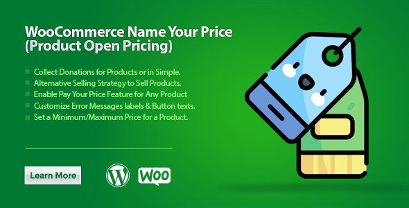 WooCommerce Name Your Price (Product Open Pricing) v2.1.1 – 产品公开定价插件插图
