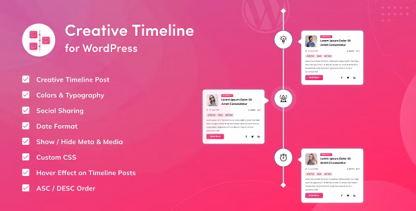 Creative Timeline v1.0.2 – WordPress时间线插件插图