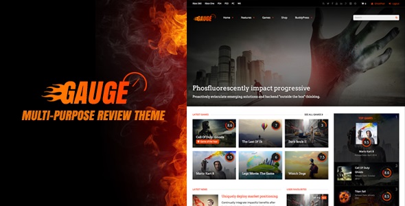 Gauge v6.50 – 多用途评论主题插图