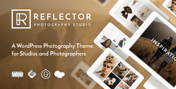 Reflector v1.2.5 – WordPress 摄影师工作室主题插图