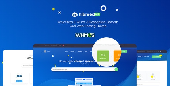 hibreed – WordPress 和 WHMCS 托管主题插图