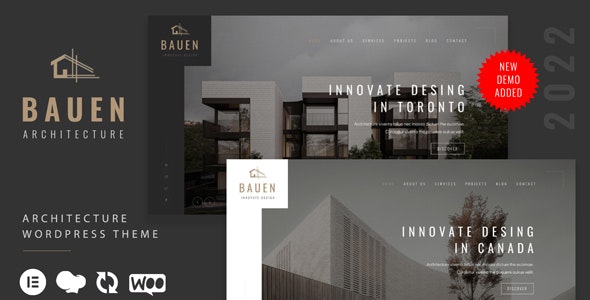 BAUEN v9.3.3 – WordPress 建筑和室内设计主题插图
