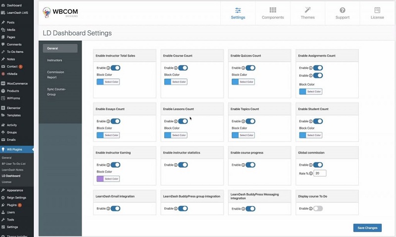 Learndash Dashboard v6.4.1(已汉化) – Learndash仪表板