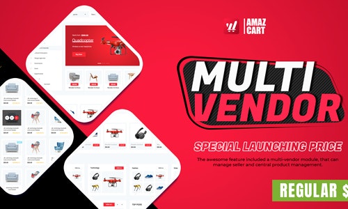 Multi-Vendor  v1.9.5 – AmazCart Laravel Ecommerce System CMS插件插图