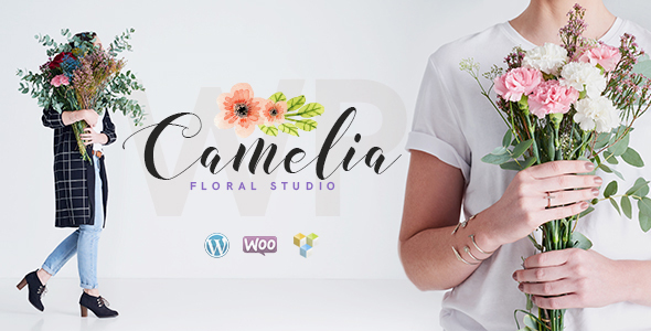 Camelia v1.2.9 – WordPress 花卉工作室主题插图