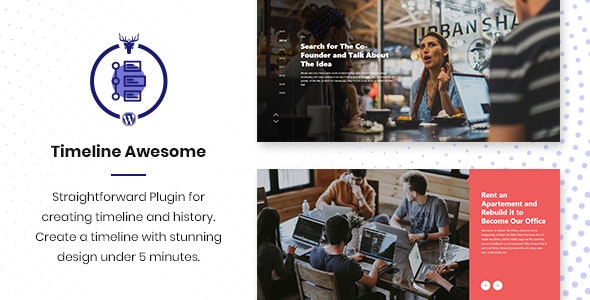 Timeline Awesome Pro v1.1.2（已汉化） – WordPress 时间线和历史插件插图