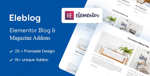 Eleblog v2.0.1 – Elementor 杂志和博客插件插图