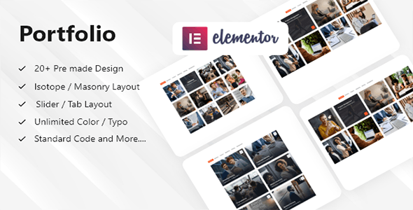 Portfolio Builder v1.0.2 – Elementor 投资组合插件插图