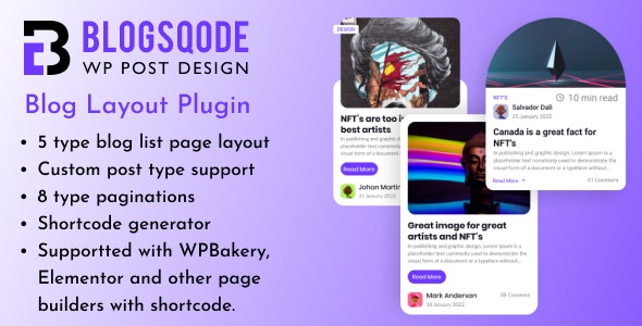 Blogsqode v3.0.0 – WordPress 博客设计插图