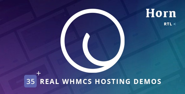 Horn v1.8.1 – WHMCS 仪表板托管主题插图