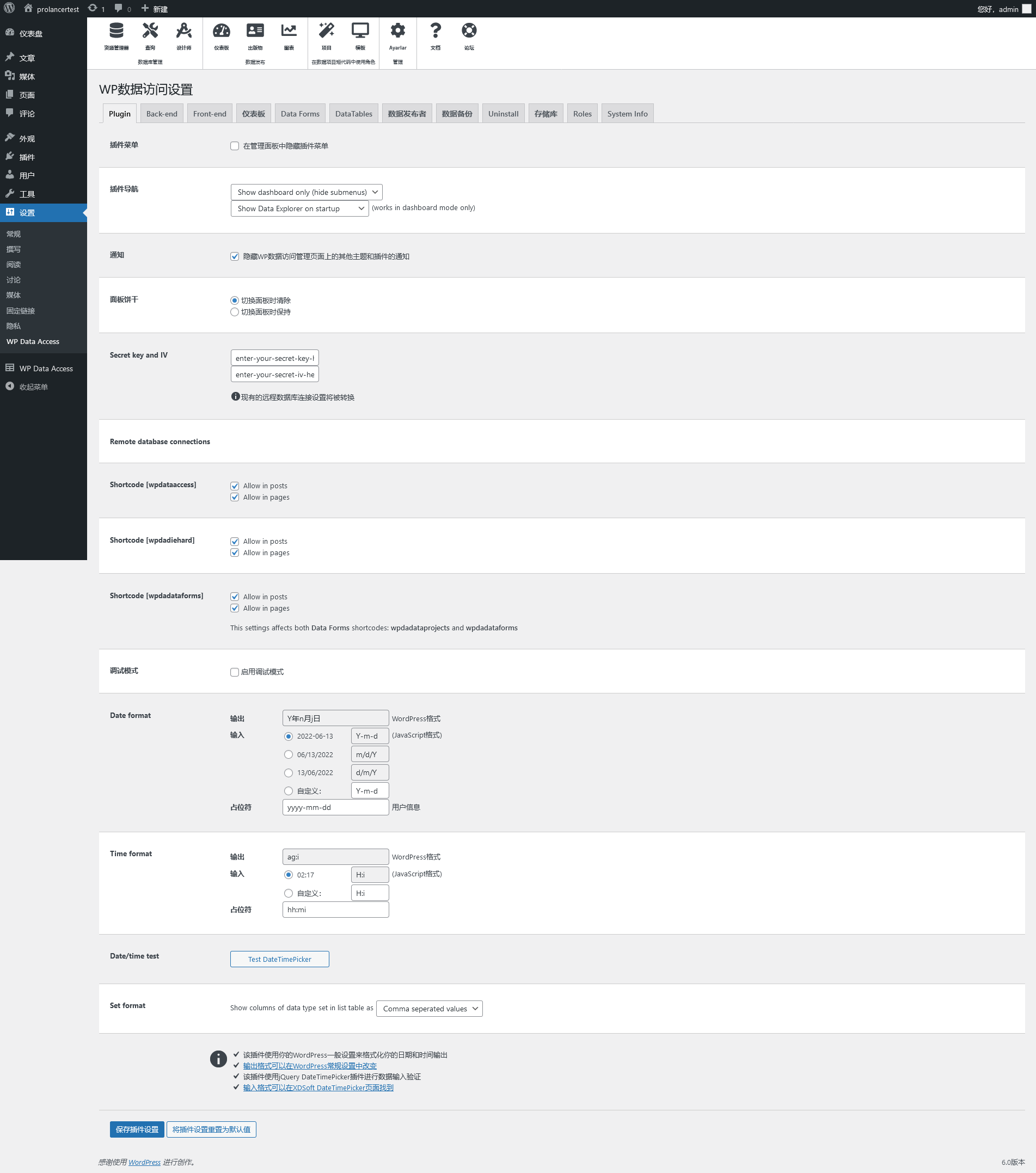 WP Data Access Premium v5.2.11（已汉化80%） – WordPress 仪表板和数据小工具插图(1)