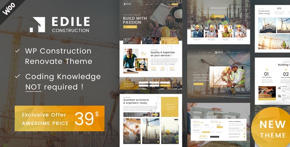 Construction Edile v1.9 – WordPress建设主题插图