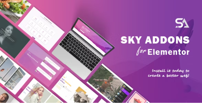 Sky Addons v2.5.0 – 适用于 Elementor Page Builder WordPress 插件插图