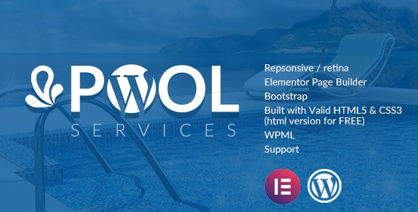 Pool Services v3.3 – WordPress Theme + RTL插图