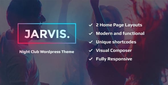 Jarvis v1.8.8 –  WordPress 夜总会、音乐会、节日主题插图