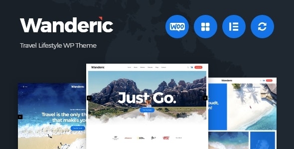 Wanderic v1.0.3 – WordPress 旅游博客主题插图