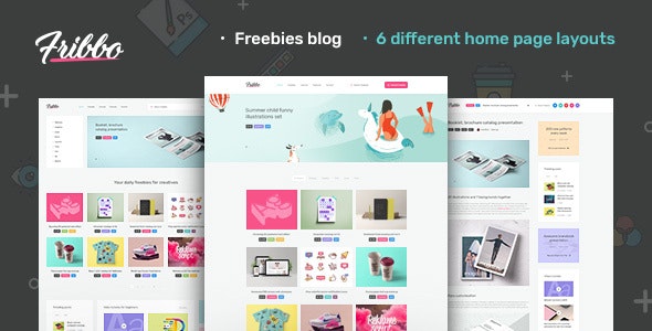 Fribbo v1.0.4 - 免费赠品博客 WordPress 主题插图