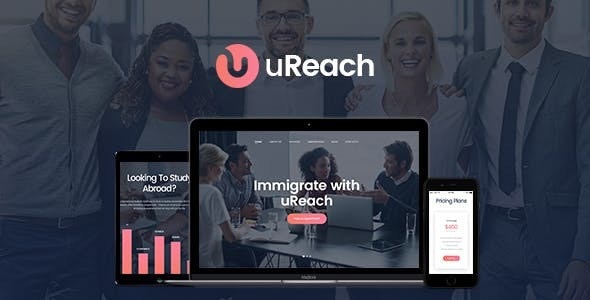 uReach v1.1.7 – 移民与搬迁法律咨询WordPress主题插图