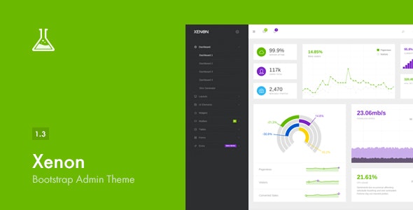 Xenon v1.3 – 使用 AngularJS 的引导管理主题插图