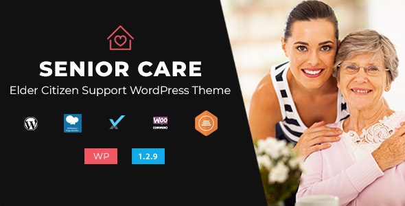 Senior Care v1.3.1 – WordPress 老年护理主题插图
