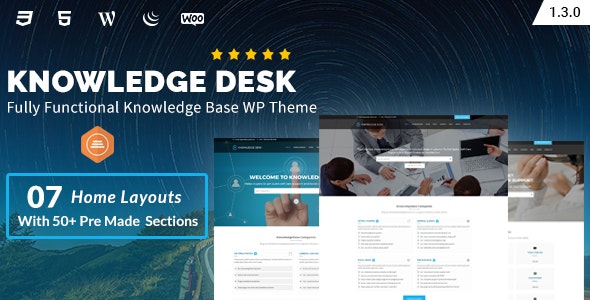 Knowledgedesk v1.3.8 – WordPress 知识库主题插图