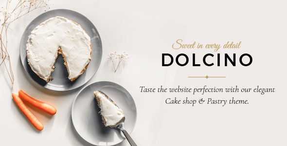 Dolcino v1.6 – WordPress 蛋糕店主题插图