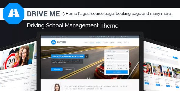 Driveme v1.5.2.2 – WordPress驾驶学校主题插图