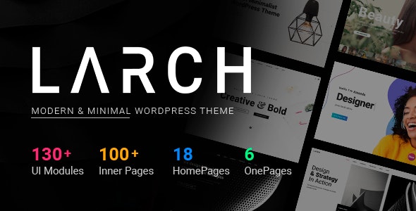 Larch v2.4 – 响应式最小多用途 WordPress 主题插图