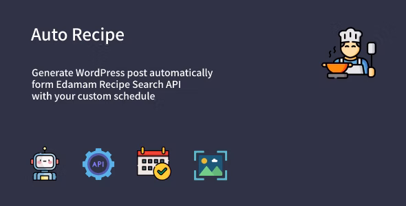 Auto Recipe v1.0.1 – WordPress 的自动食谱帖子生成器插件插图