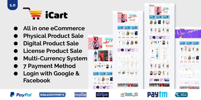 iCart – 多用途电子商务 CMS插图