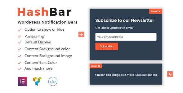 HashBar Pro v1.3.4 – WordPress 通知栏插件插图