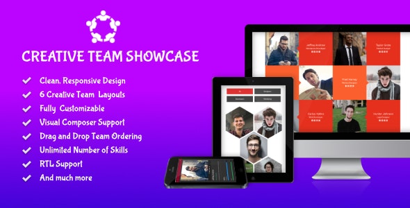 Creative Team Showcase v2.7.0 – WordPress的团队展示插件插图