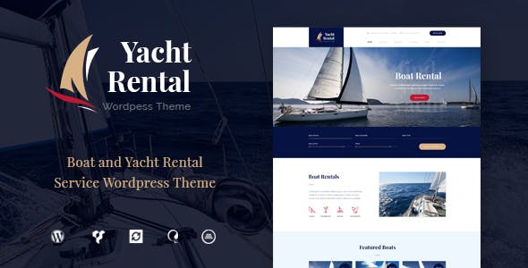 Yacht and Boat Rental Service v1.2.5 – WordPress 游艇和船只租赁服务主题插图
